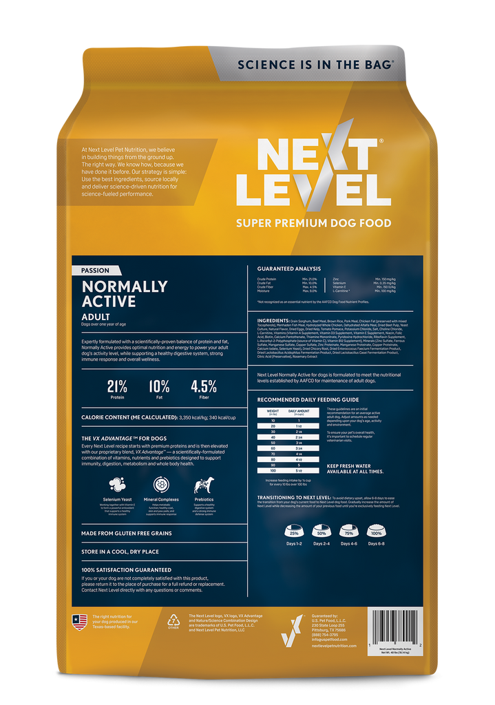 NORMALLY ACTIVE – Next Level Pet Food